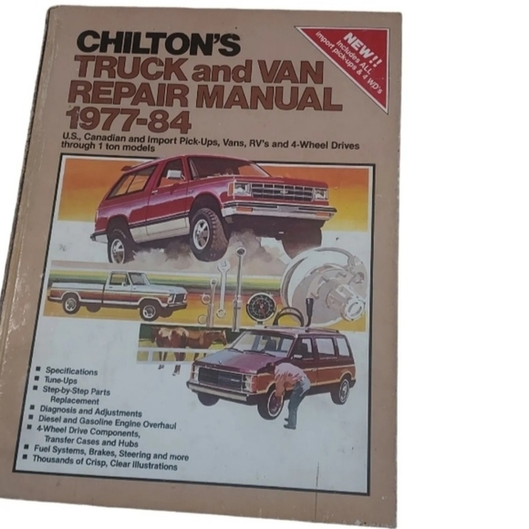 Other - Chiltons Truck and Van Repair Manual 1977-84 Hardcover shop manual. (0719)